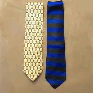 2 authentic Paolo Gucci ties 4" wide